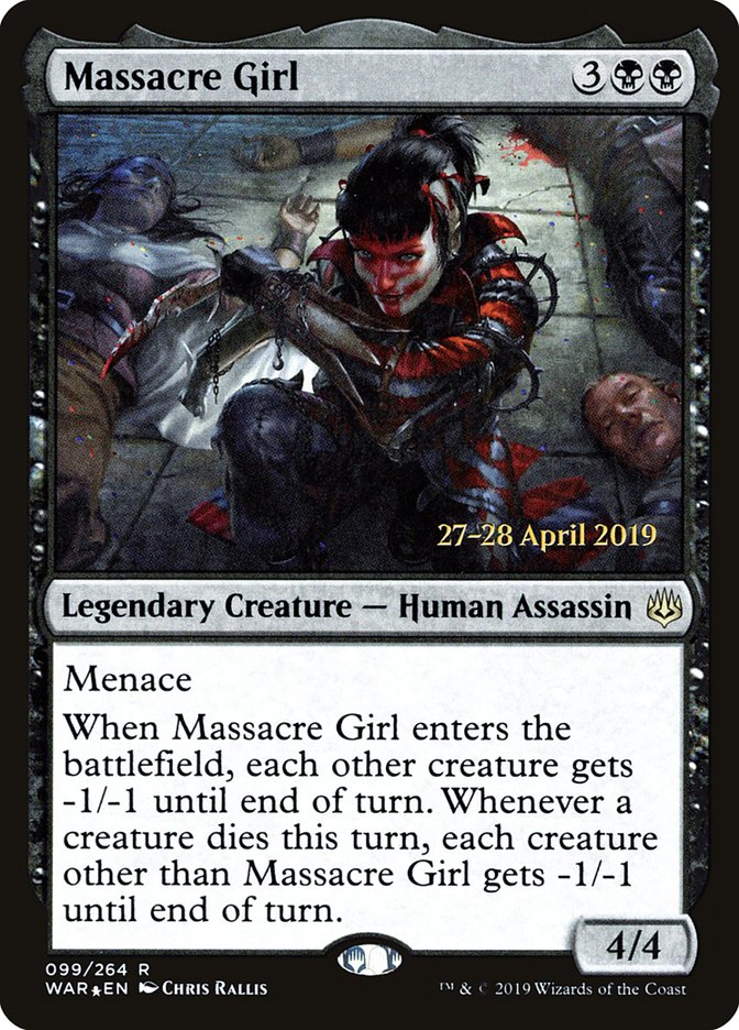 Massacre Girl [War of the Spark Prerelease Promos] | Mothership Books and Games TX