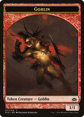 Goblin // Boar Double-Sided Token [Planechase Anthology Tokens] | Mothership Books and Games TX