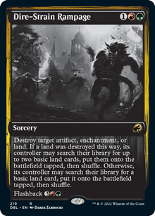 Dire-Strain Rampage [Innistrad: Double Feature]