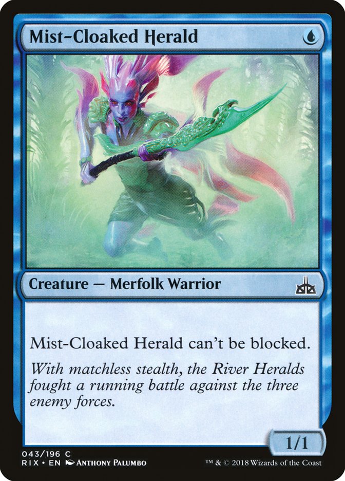 Mist-Cloaked Herald [Rivals of Ixalan] | Mothership Books and Games TX