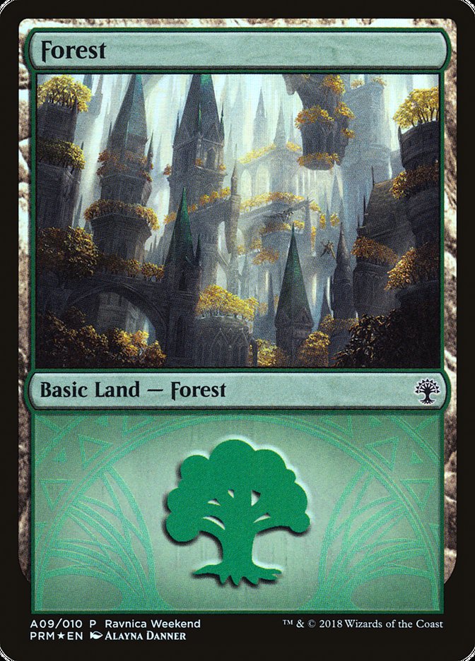 Forest (A09) [Ravnica Allegiance Ravnica Weekend]