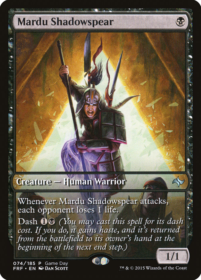 Mardu Shadowspear (Game Day) [Fate Reforged Promos] | Mothership Books and Games TX