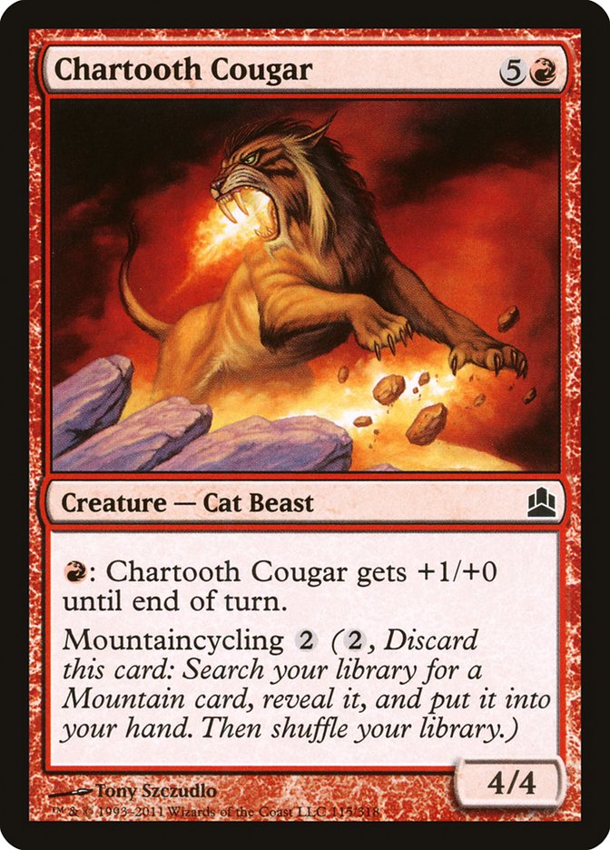 Chartooth Cougar [Commander 2011] | Mothership Books and Games TX