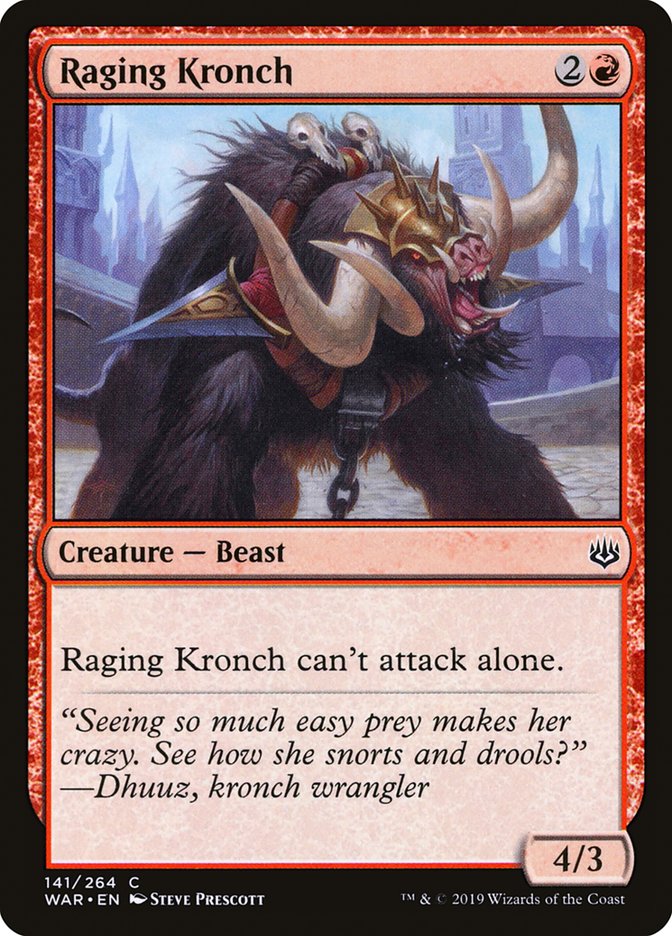 Raging Kronch [War of the Spark] | Mothership Books and Games TX
