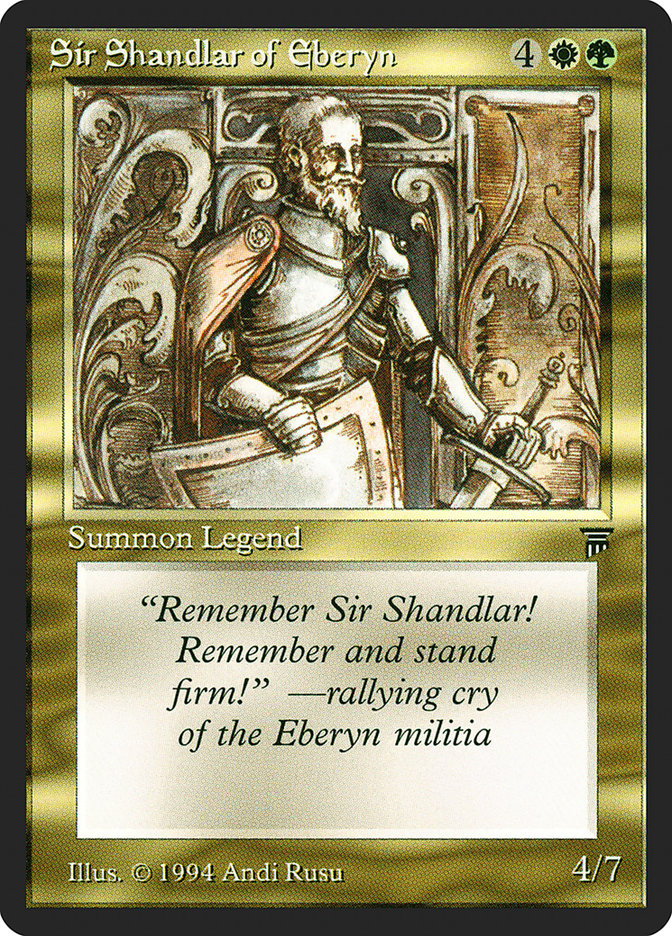 Sir Shandlar of Eberyn [Legends] | Mothership Books and Games TX