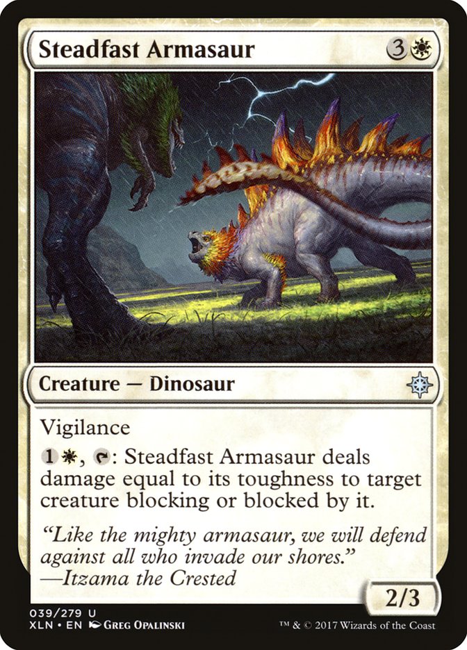 Steadfast Armasaur [Ixalan] | Mothership Books and Games TX