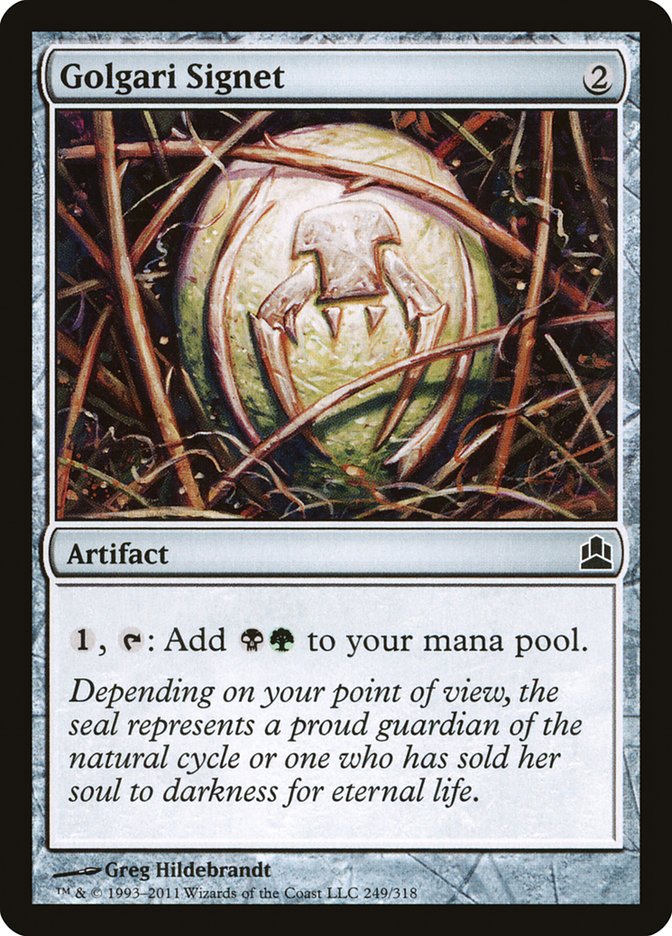 Golgari Signet [Commander 2011] | Mothership Books and Games TX