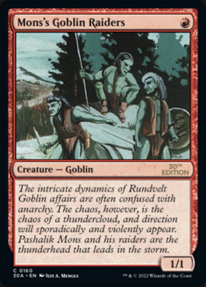 Mons's Goblin Raiders [30th Anniversary Edition]
