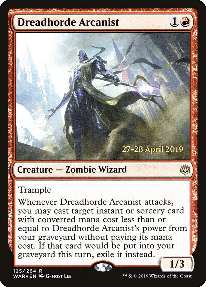 Dreadhorde Arcanist [War of the Spark Prerelease Promos] | Mothership Books and Games TX