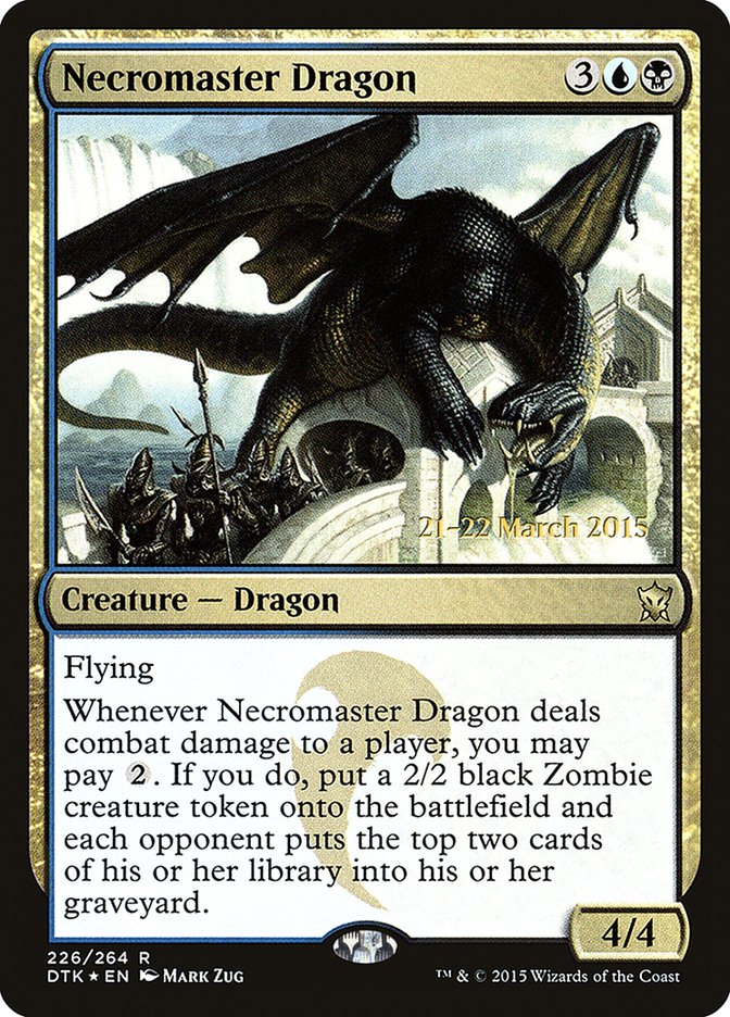 Necromaster Dragon [Dragons of Tarkir Prerelease Promos] | Mothership Books and Games TX