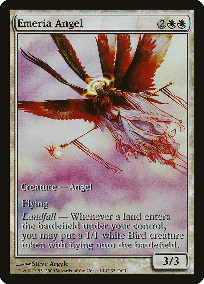 Emeria Angel (Game Day) (Extended Art) [Zendikar Promos] | Mothership Books and Games TX