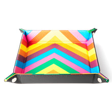 MDG Velvet Folding Dice Tray - Rainbow